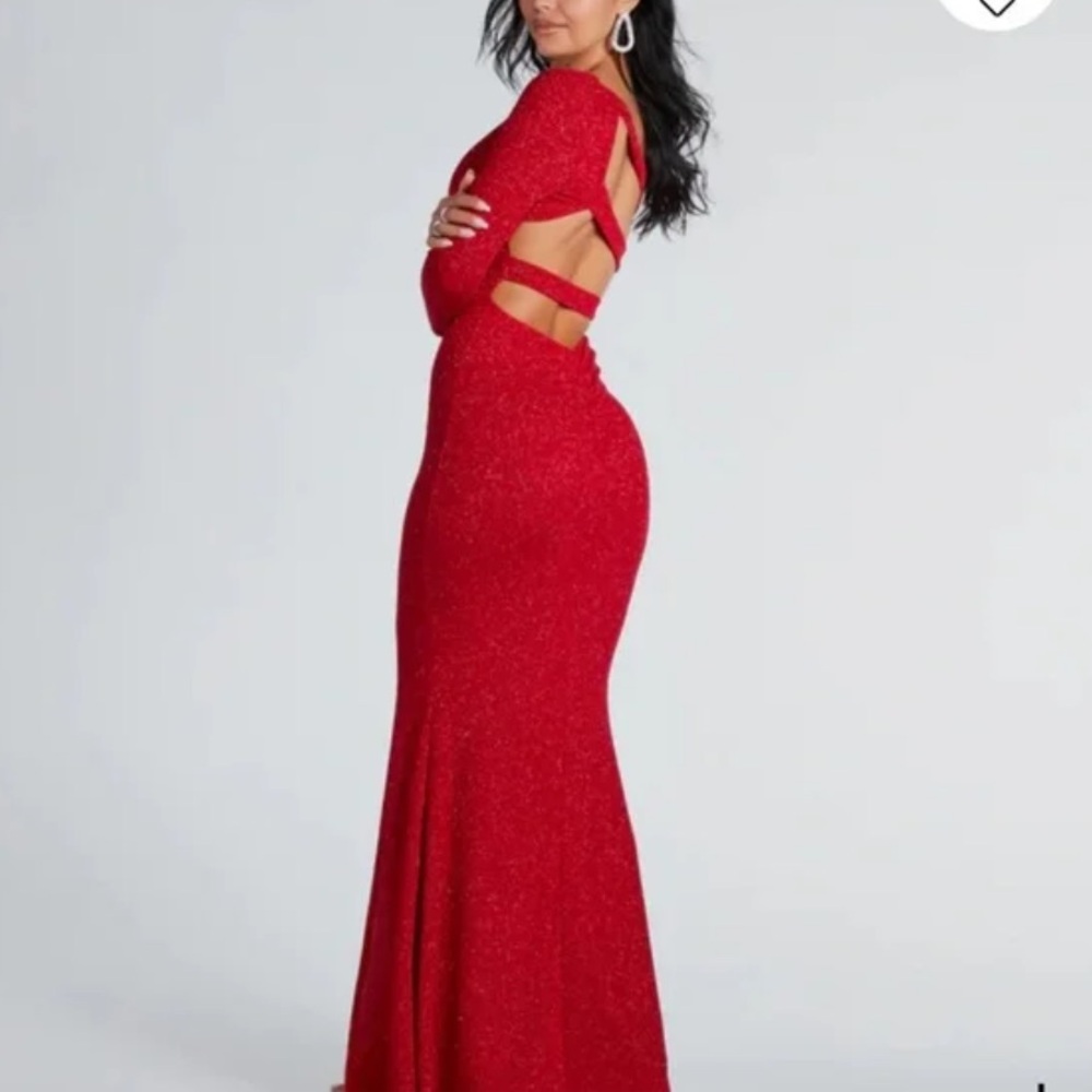 Windsor Red glitter dress